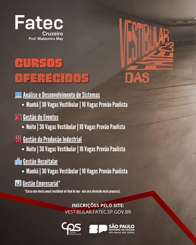 Vestibular 2º Semestre 2026